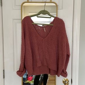 Free people sweater, pink size S, good condition